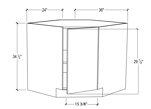 Base Diagonal Cabinet – 1 Door
