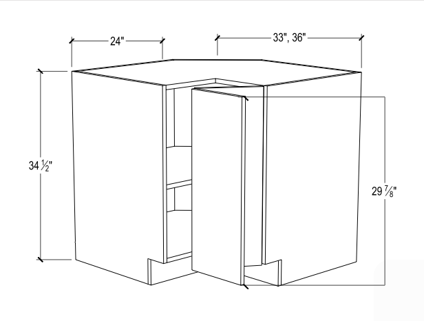 Base Corner Cabinet – Lazy Susan